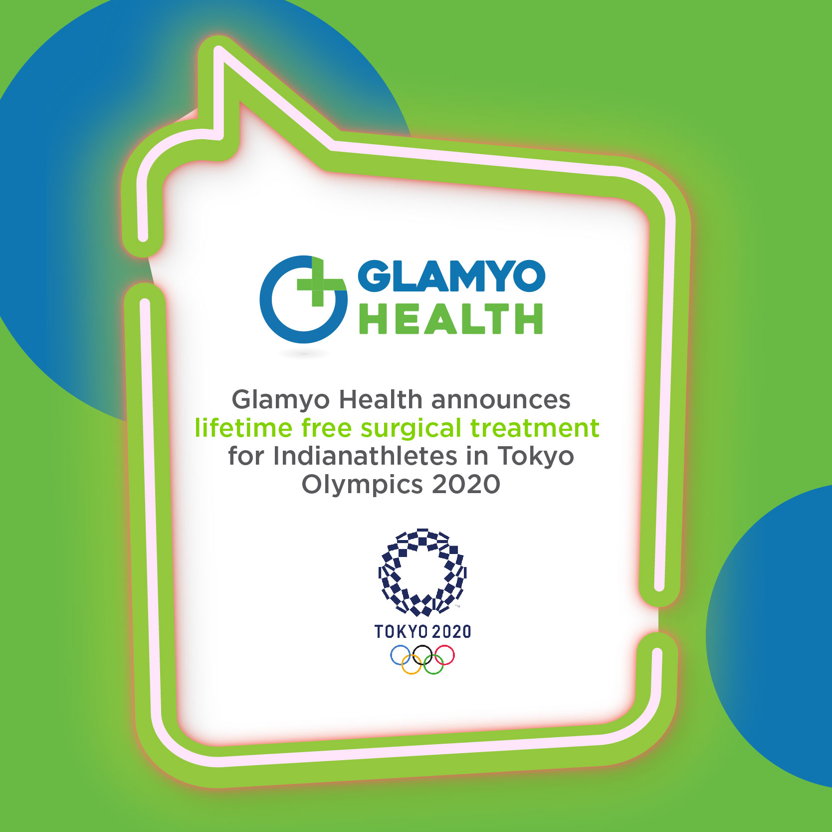 HealthTech Startup Glamyo Health announces lifetime free surgical treatment for Indian athletes in Tokyo Olympics 2020-thumnail